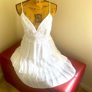 short white dress size L brand Rebellion